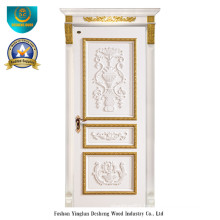 European Style Solid Wood Door with Carving for Interior (DS-042)